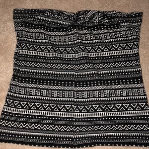 Tribal print tube top